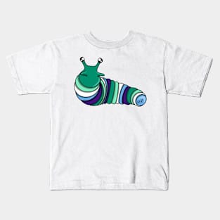 Gay Pride Fidget Slug Kids T-Shirt